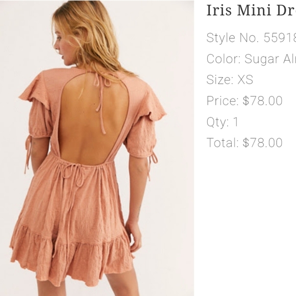 Free People Iris Mini Dress - Picture 1 of 2